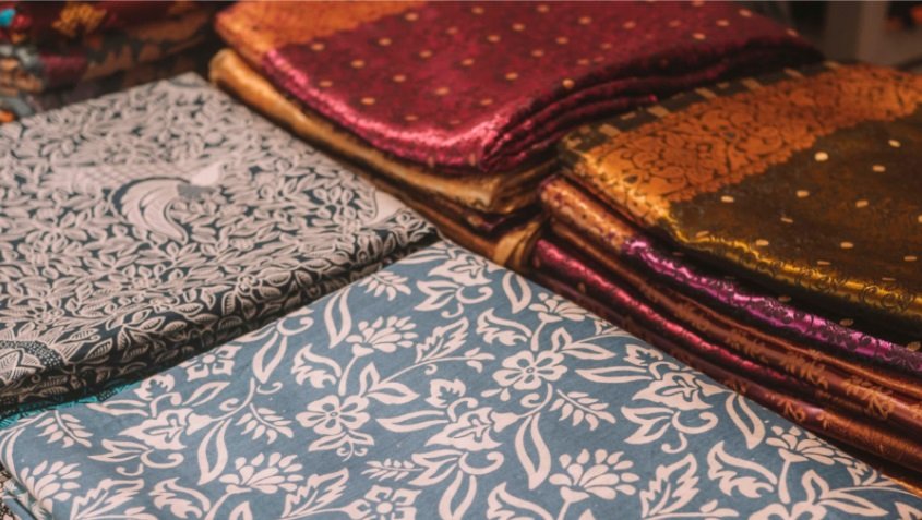 Local Batik fabric at a market in Seminyak Bali