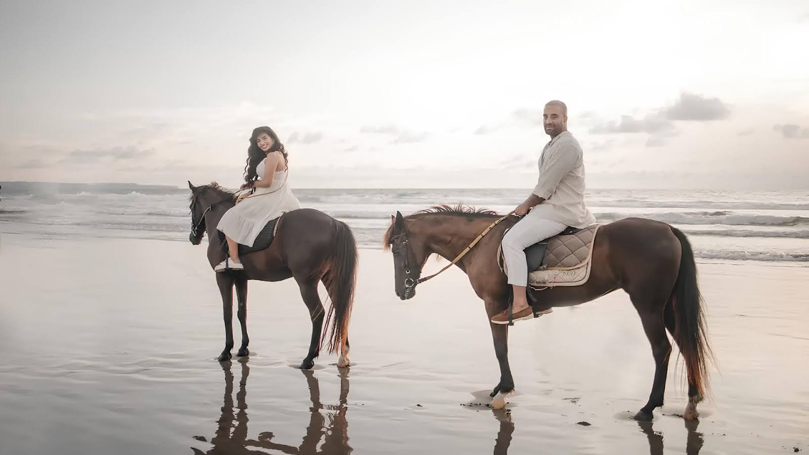 Horse riding at seminyak beach 