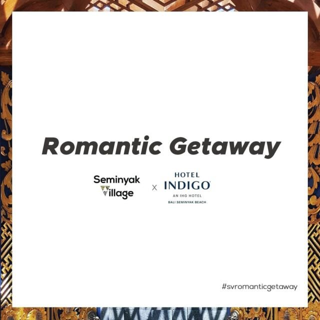 Romantic Getaway with Seminyak Village at Hotel Indigo Bali Seminyak Beach

February is the perfect time to bring your most loved ones to spend a romantic getaway at IHotel Indigo Bali Seminyak Beach and also win a Seminyak Village shopping vouchers with value of IDR 600.000 ! 
How to win the Romantic Getaway? It's easy peasy! 

Check out the next post! 

#RomanticGetawaySVIndigo